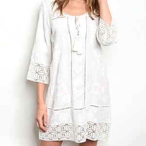 "Summers in Greece" White Dress